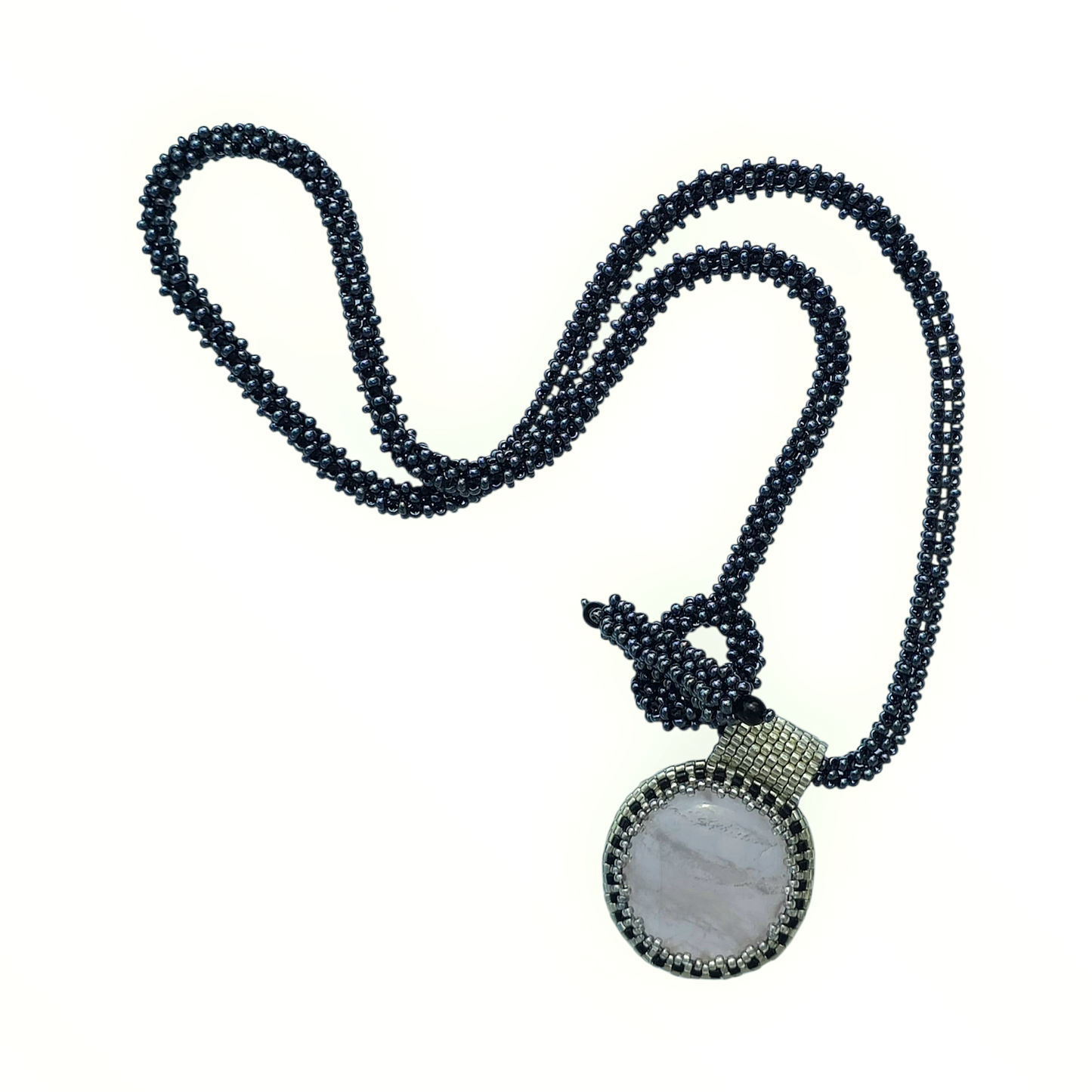 ADONIS NECKLACE WITH ROSE QUARTZ PENDANT