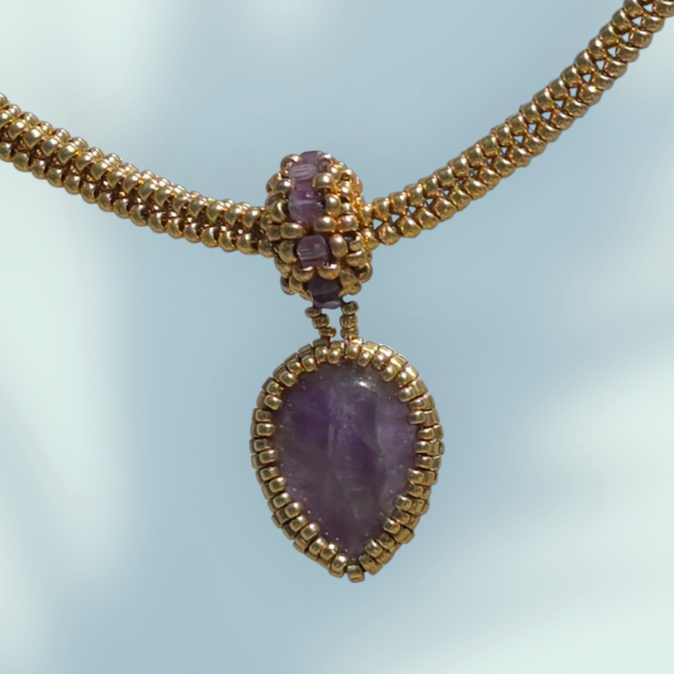 AMETHYST DROP PENDANT