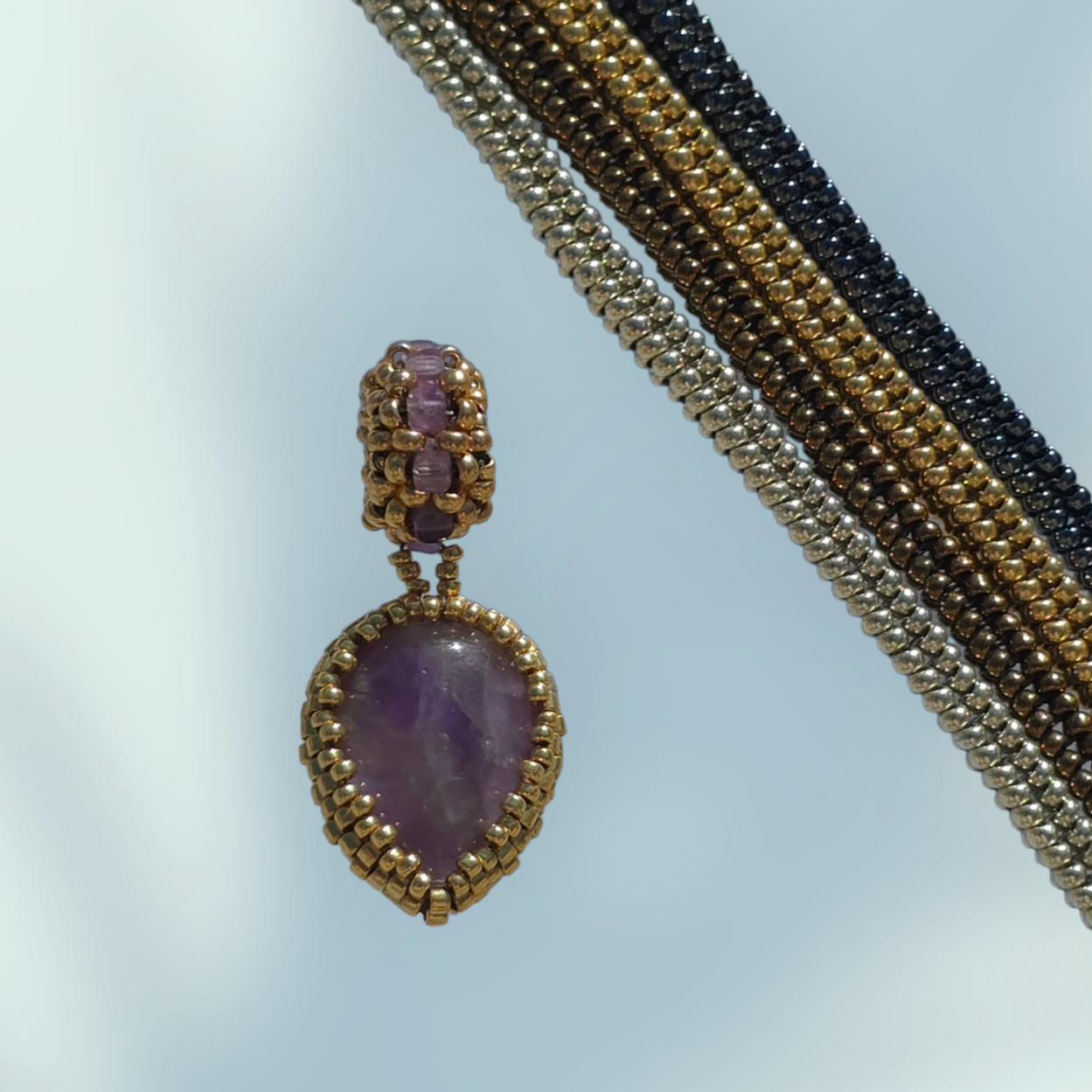 AMETHYST DROP PENDANT