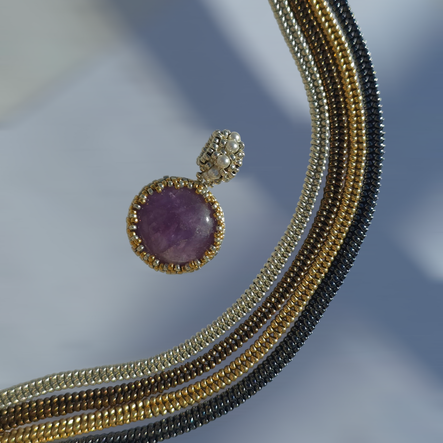 AMETHYST SILVER PENDANT