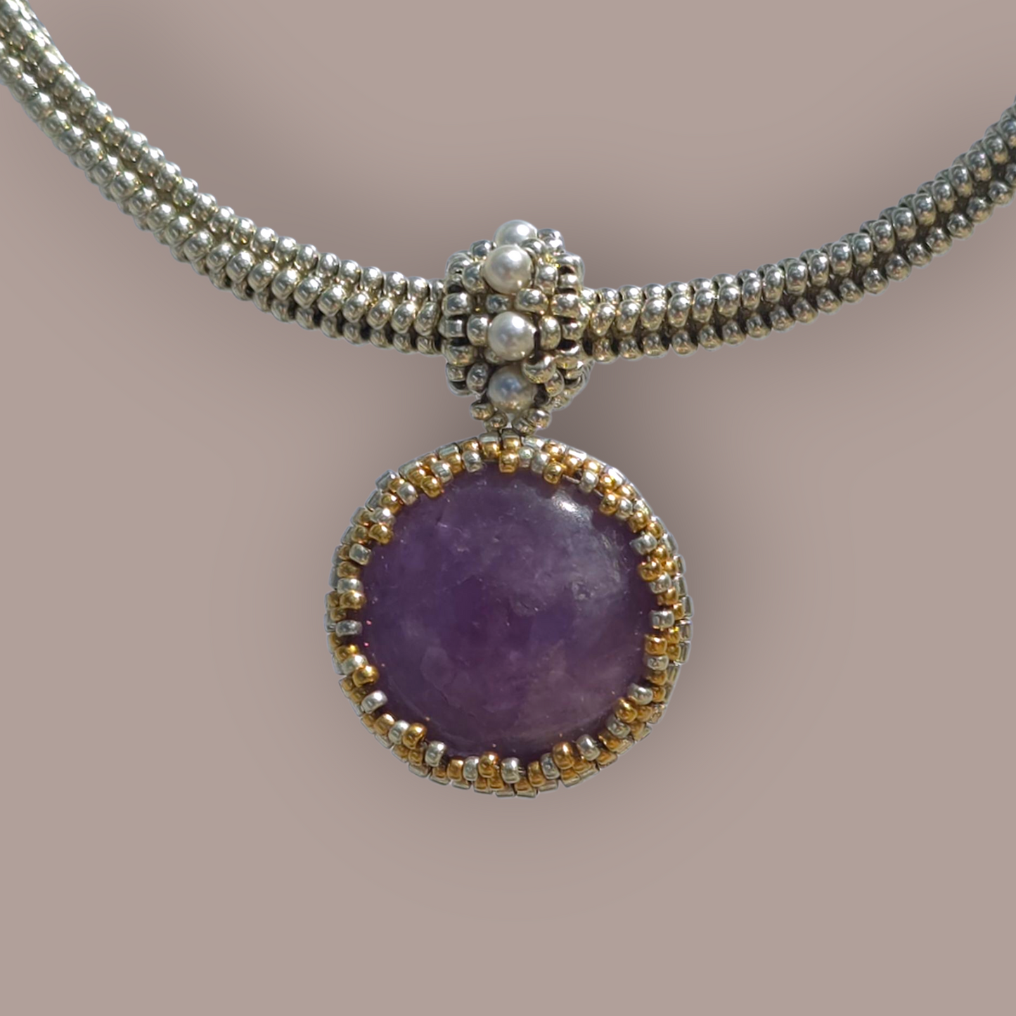AMETHYST SILVER PENDANT