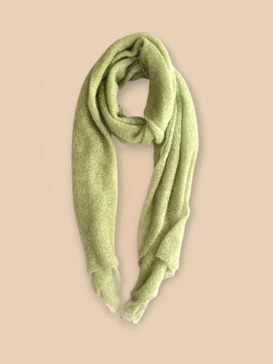 LIGHT MINT GREEN SILK/MOHAIR SCARF